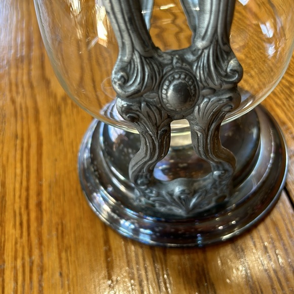 Vintage silver plated tilting coffee stand and carafe. No markings. Glass carafe - Picture 3 of 13